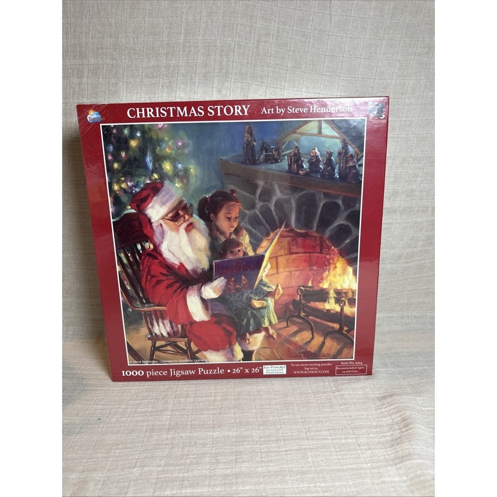 Suns Out 1,000 Piece Steve Henderson Art Puzzle "Christmas Story" 26" x 26"